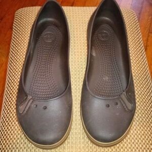 𝅺CROCS. SHOES BROWN FLAT